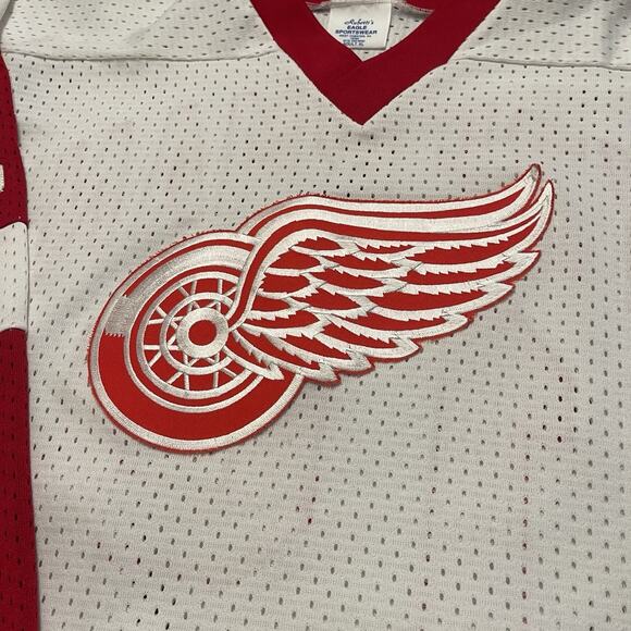 XL Steve Yzerman Detroit Red Wings Custom Jersey Sewn Vtg - Picture 5 of 9